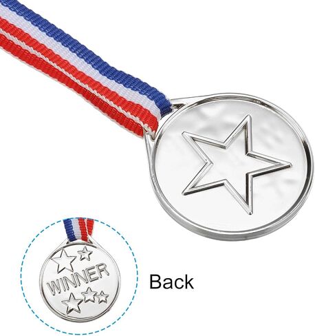 PATIKIL Mini Bronze Award Medals, Plastic Winner Medals for Award with Ribbon for Table Tennis Games Sports Competitions Party Favors in Saudi Arabia