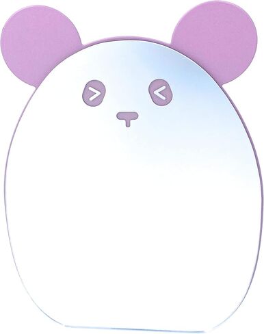 Kids Mirror for Girls Cute Desk Mirror Desktop Compact Mirror Pink with Stand Animal Shape Makeup Mirror Gift for Daughter, 7.87 x 6 x 0.5 inches in Kuwait