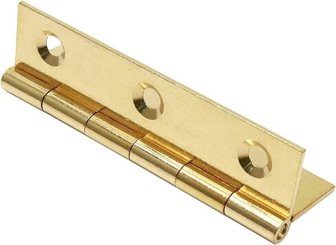 Semetall Gold Door Hinge 10 Pack 2 Inch Solid Brass Butt Hinges Heavy Duty Cabinet Door Hinges with Screws for Door Furniture Cupboard Box Case(50mmx30mm) in Saudi Arabia