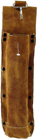 Flame-Resistant Electrode Bag/Welding Rod Pouch/welding rod holder/Leather Electrode Holder/ (gold brown) in Saudi Arabia