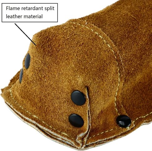 Flame-Resistant Electrode Bag/Welding Rod Pouch/welding rod holder/Leather Electrode Holder/ (gold brown) in Saudi Arabia