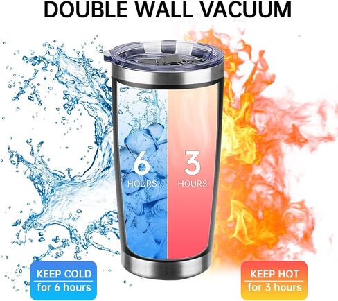 20oz Insulated Tumblers with Lids and Straws Stainless Steel Coffee Tumbler Cup Double Wall Vacuum Travel Coffee Mugs for Home, Office, Outdoor(Black,1 Pack) in Saudi Arabia