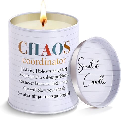 Chaos Coordinator Gifts for Women, Thank You Gifts Teacher Appreciation Gifts for Women Gifts for Coworkers, Boss, Teacher, Employee, Farewell Gifts for Coworkers,Chaos Coordinator Candle(10oz) in Saudi Arabia