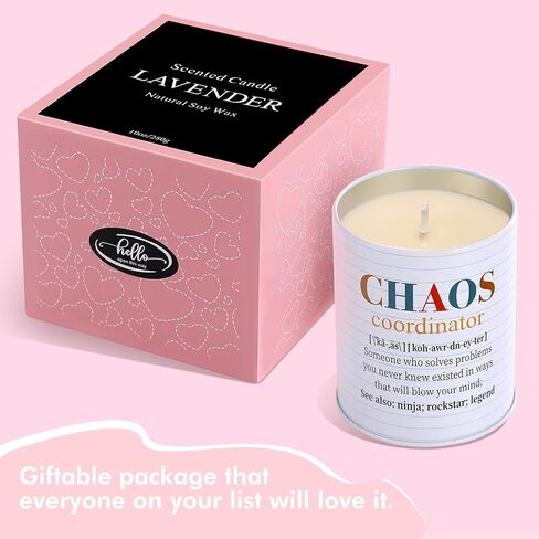 Chaos Coordinator Gifts for Women, Thank You Gifts Teacher Appreciation Gifts for Women Gifts for Coworkers, Boss, Teacher, Employee, Farewell Gifts for Coworkers,Chaos Coordinator Candle(10oz) in Saudi Arabia