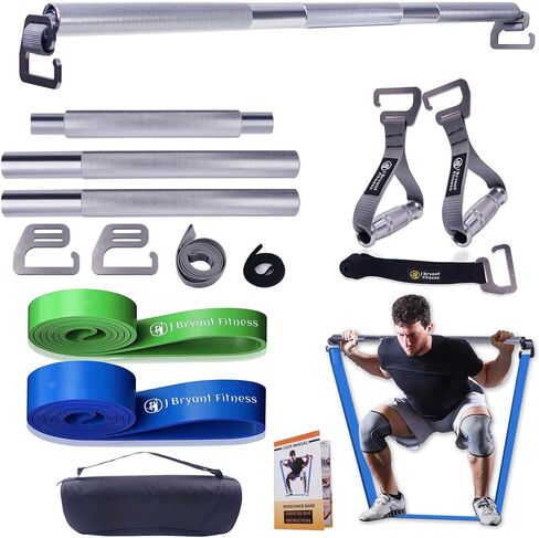 شريط حزام مقاومة عالي التحمل من J Bryant Fitness مع أشرطة مقاومة، تصميم خطاف على شكل حرف E، سعة تحميل 500 رطل، سطح مضاد للانزلاق، حقيبة حمل متضمنة، لتدريب القوة واللياقة البدنية in Saudi Arabia