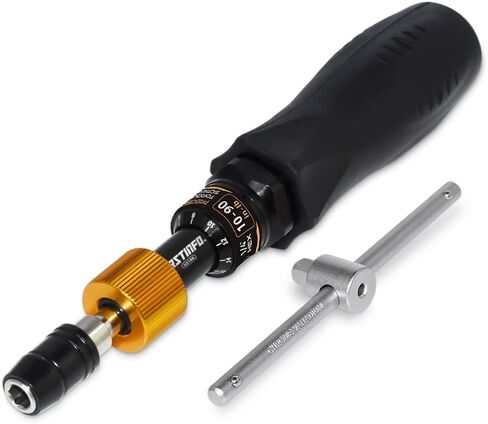 FIRSTINFO H5188 Precision Certified Limited Torque Screwdriver with 1/4 Inch Universal Hex Bit Holder Quick Release Design, 10-90 in-lbs with Extra T-Handle in Saudi Arabia