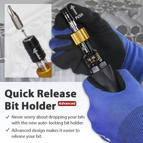 FIRSTINFO H5188 Precision Certified Limited Torque Screwdriver with 1/4 Inch Universal Hex Bit Holder Quick Release Design, 10-90 in-lbs with Extra T-Handle in Saudi Arabia