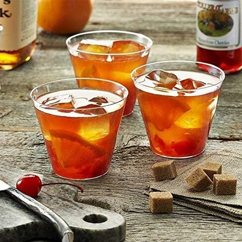 Kaya Premium Crystal Clear Party Cups, 5 oz. (20-Pack) - Elegant Plastic Drinkware, Perfect for Parties, Weddings or Everyday Use in Saudi Arabia
