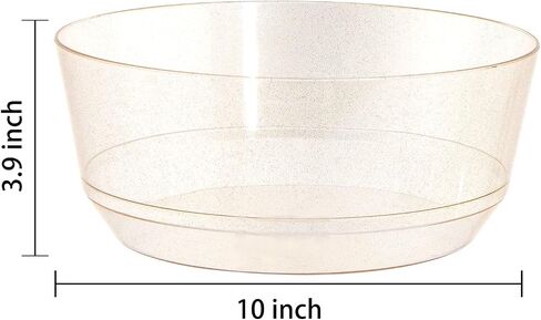Hioasis 8 Pack Plastic Serving Bowls 128oz Black Plastic Bowls Heavy Duty Disposable Serving Bowls for Party Snack & Salad & Candy & Bar Buffet & New Year in Saudi Arabia