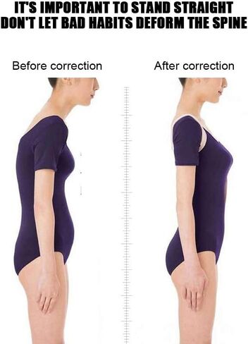 Upper Back Support Belt, Copper Compression Posture Corrector, Adjustable Upper Back Brace Posture Corrector Breathable Shoulder Back Straightener for Men Women Children Posture Correction in Saudi Arabia