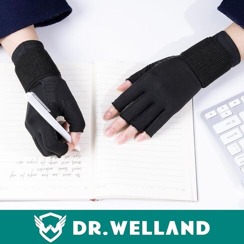 Dr.Welland Medical Arthritis Gloves with Strap, Best Open Finger Glove Hand Wrist Support for Rheumatoid Arthritis in Saudi Arabia
