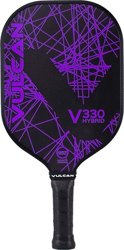 Vulcan | V330 Pickleball Paddle | Hybrid Performance | Polypropylene Core - Fiberglass Surface | USAP Approved | Multiple Colors in Saudi Arabia
