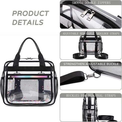 Clear Backpack for Girls Heavy Duty Transparent Kids Shoulder Handbag Elementary School Bag See Through Bag Large TPU Bookbags Travel Daypack for Women Teens Students Beige in Kuwait