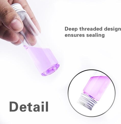 16 PCS Tiny Jars with Aluminum Lids 15ml Small Glass Bottles Empty Spice Jars Transparent Mini Containers Condiment Pot Seasoning Storage Bottle for Home Kitchen Outdoor Camping Hiking BBQ Hunting in Kuwait