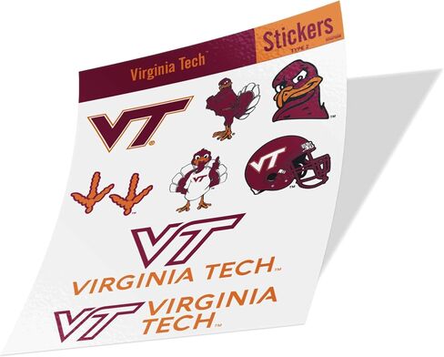 Desert Cactus Virginia Tech University Stickers Hokies VT Vinyl Decals Laptop Water Bottle Car Scrapbook (Type 2 C) in Saudi Arabia