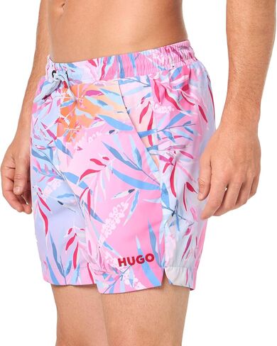 HUGO Men's Standard Tropical Leaf Swim Trunk in Saudi Arabia