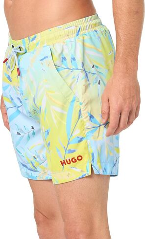 HUGO Men's Standard Tropical Leaf Swim Trunk in Saudi Arabia