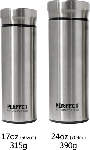 24 OZ 316 Stainless Steel Vacuum Insulated Water Bottle, Keep Cold and Hot, Seamless Cup Leak Proof And Wide Mouth, Sliver in Saudi Arabia