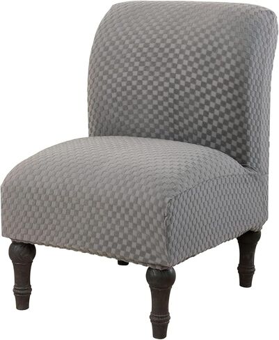 غطاء كرسي بدون ذراع من OKYUK، أغطية كراسي من قماش الجاكار الممتد، أغطية كراسي قابلة للإزالة وقابلة للغسل، أغطية كراسي بدون ذراع لكراسي مميزة لغرفة المعيشة، غطاء منزلق للكرسي (أخضر) in Kuwait