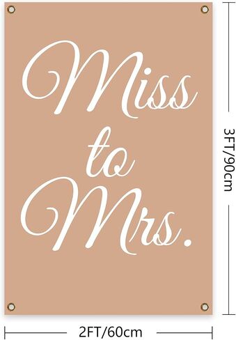 EmedZ Miss to Mrs Tapestry Room Aesthetics Tapestry 2x3 Feet Funny Poster Tapestry For Room Wall Decor Poster With Brass Grommets Room Decor,Outdoor,Gift in Saudi Arabia