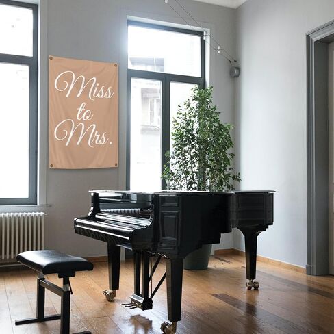 EmedZ Miss to Mrs Tapestry Room Aesthetics Tapestry 2x3 Feet Funny Poster Tapestry For Room Wall Decor Poster With Brass Grommets Room Decor,Outdoor,Gift in Saudi Arabia