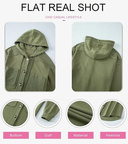 SHEWIN Womens Sweatshirt Casual Hoodies for Women 2024 Long Sleeve Tops Jacket Coats in Saudi Arabia