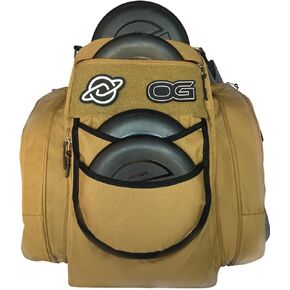 Discology Disc Golf OG V2 Disc Golf Bag | 26+ Disc Capacity | Premium Disc Golf Backpack Bag | Tough, Durable Design | 2 Large Top and Side Compartments | Top Patch Panel with Two Patchs Included in Saudi Arabia