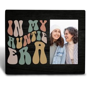Auntie Gifts, Aunt Picture Frame, Aunt Gifts from Niece Nephew, Aunt Birthday Gifts, Best Aunt Gifts, Cool Aunt Gifts, in My Auntie Era 4x6 Photo Frame
