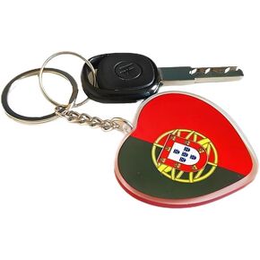 2 Pack Portugal Flag Keychain Portuguese Flags Key Ring