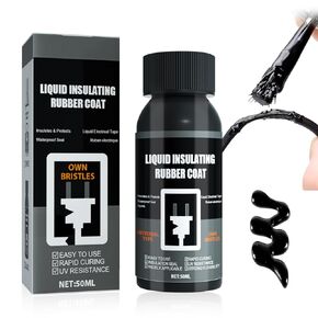 Liquid Insulation Tape, Liquid Insulating Adhesive, Waterproof Insulation Adhesive, Electrical Insulation Tape for Liquid Insulation for Electronic (Black)