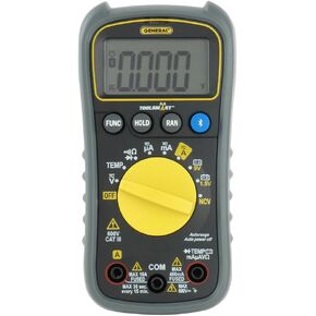 General Tools TS04 ToolSmart Bluetooth Connected Digital Multimeter, Auto-Ranging with NCV Detector, CAT III 600V Safety Rated