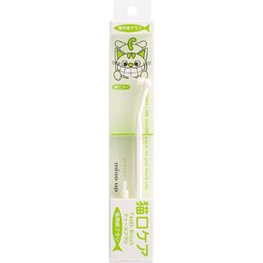 Attachable head toothbrush for cats easy to use made in Japan Nyanko care by Mind Up with a spare brush