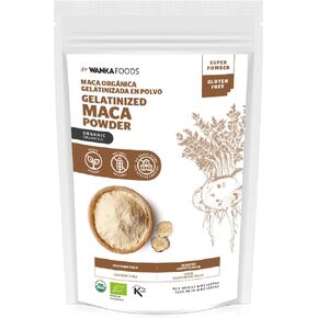 Organic Gelatinized Maca Powder, 8oz or 227g 1 Bag, Peruvian Maca Root. Vegan, USDA Organic, Non-GMO, Gluten-Free, Keto-Friendly Adaptogen Used to Boost Energy, Vitality, and Endurance in Saudi Arabia