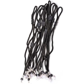 20 Pcs Black Sunglasses Strap Holder Adjustable Eyeglass Lanyard Rope Eyewear Retainer Cord Glasses Neck Strap String