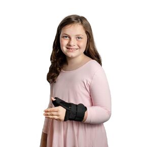 Brace Direct Pediatric Thumb Spica- Wrist and Thumb Splint for Kids Wrist Immobilization, Sprains, Tendonitis, Carpal Tunnel, Juvenile Arthritis, and More- Left or Right