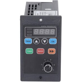 Variable Frequency Drive 400W 4HP VFD Inverter, 400Hz 13A Single Phase Input, 3 Phase Output, CNC Spindle Motor Speed Control 400Hz