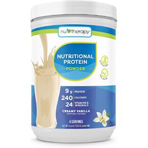 NuTherapy Nutritional Protein Powder for Adults- Vitamins and Minerals for Nutritional Support and Bone Health Support - 6 Servings (Pack of 2)