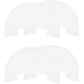 HARFINGTON 2pair Shoe Sole Protector for Sneakers Size 6-6.5 Self-Adhesive Non Slip Pad Heel Plates Repair for Men and Women, Black