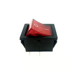 RUIAN AC 16A/250V 20A/125V مفتاح الروك 4 دبابيس 2 موضع مع LED أسود