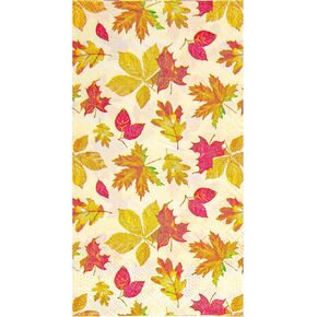 100 Pcs Fall Guest Napkins Maple Leaves Disposable Hand Paper Towels Autumn Leaf Thanksgiving Harvest Holiday Dinner Napkins for Bathroom Kitchen Party Supplies Table Decorations
