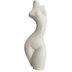 Female Body Vase. 7.5", 9" Tall, Ceramic Vase for Flowers, Home Decor, Pampas Grass. Boho, Stylish, Farm-House, Minimal, Modern, Decorative Vase. Minimalist, Female Form (Tall Slender)