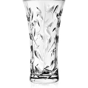 Vase - Round Opening Glass - Vase - for Flowers - Roses - Designed - 9.75" H - by Barski - Made in Europe