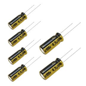 6 pcs Nichicon FG Capacitors 100V 4.7uf Audio Grade