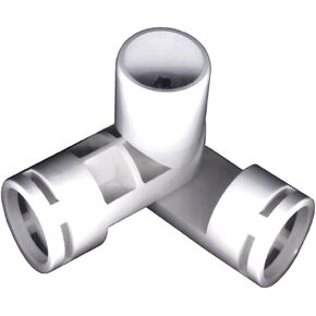 PVC- Adjustable joint fitting 1" 3-Way (Furniture Grade White)