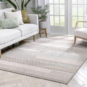 Well Woven Harlow Briar Light Blue Contemporary Geometric Abstract Shag 2'3" x 7'3" Runner Rug