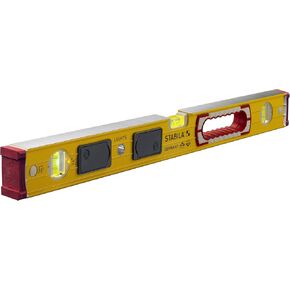 Stabila 39324 196 LED"The Lights" Level Kit, a 24" Level with Two Illuminated Vials and Two Light Packs, Yellow
