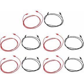 5 Sets Banana Plug Test Line Gold Plating Banana Plug Test Cable with 2mm Jack Test Leads Sets Multi Testers for Electrical Projects