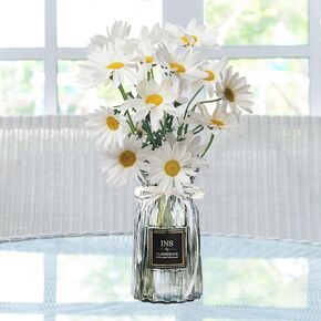Gute Glass Vase, Flower Vase for Modern Home Decor, Minimalist Glass Vase for Shelf and Table, Vases for Weddings & Centerpieces,18cm,Gray
