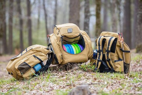 Discology Disc Golf OG V2 Disc Golf Bag | 26+ Disc Capacity | Premium Disc Golf Backpack Bag | Tough, Durable Design | 2 Large Top and Side Compartments | Top Patch Panel with Two Patchs Included in Saudi Arabia