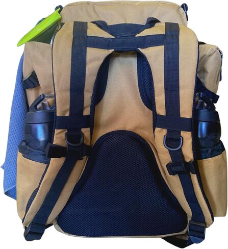 Discology Disc Golf OG V2 Disc Golf Bag | 26+ Disc Capacity | Premium Disc Golf Backpack Bag | Tough, Durable Design | 2 Large Top and Side Compartments | Top Patch Panel with Two Patchs Included in Saudi Arabia